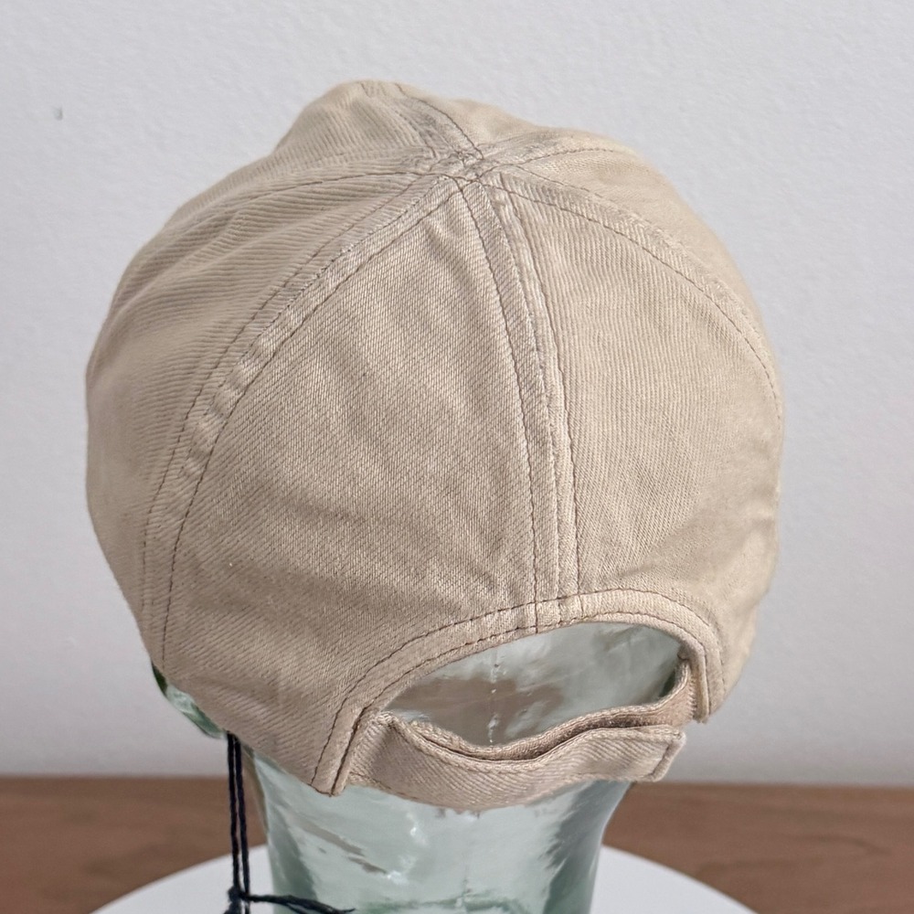 Prada Bull Denim Baseball Cap Natural Beige (Grunge Finish) - Picture 6 of 11